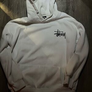 Stussy White Hoodie